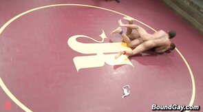 Muscle Hunk vs Beefy Wrestler Gay Sex