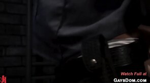 Muscle officer fucked prison cumshot