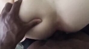 Twink's First Bareback Experience with a Big Black Cock