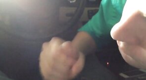 Dirty Car Blowjob: Outdoor Amateur Fun with CIM Swallow