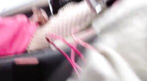 Sissy Cums In The Car: Outdoor Amateur Fun