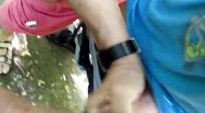 Group Sex in the Park with Three Amateur Men