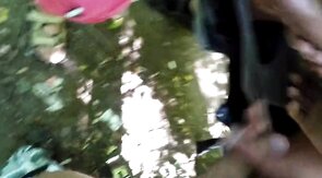 Group Sex in the Park with Three Amateur Men