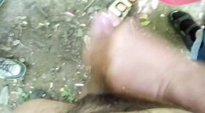 Group Sex in the Park with Three Amateur Men