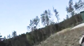 Outdoor Handjob Overlooking the Highway