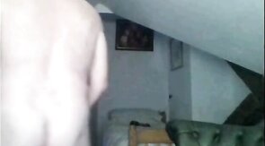 Naked Grandpa Jacks Off