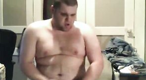 Chubby Man Jerks Off Solo
