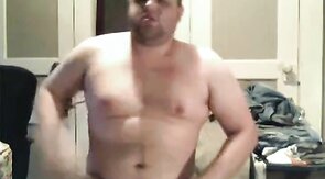 Chubby Man Jerks Off Solo
