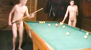Nude Russian Soldiers Playing Pool