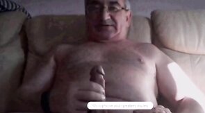 Bearded Spanish Grandpa Jacks Off on Webcam
