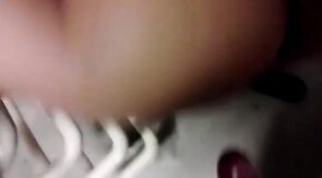 Bareback Staircase Fuck with Big Black Cock