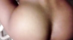 Bareback Staircase Fuck with Big Black Cock