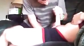 Roommates Filmed Getting a Blowjob by a Twink