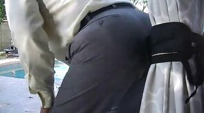 Daddy Rides Dildo in Dress Clothes