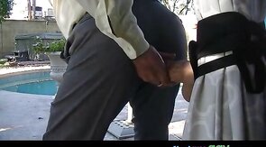 Daddy Rides Dildo in Dress Clothes