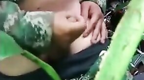 Soldier Beats Off Outdoors - Amateur Latin Military Handjob