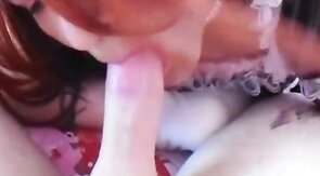 Sissy Cock-Sucker: Amateur Blowjob by Crossdresser