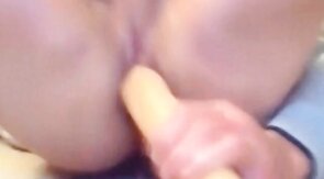 Self-Fucking Fun with a Big Cock and Creampie Ending