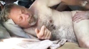 Bareback Daddy Gets Fucked Hard