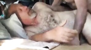 Bareback Daddy Gets Fucked Hard