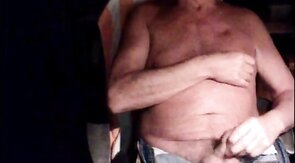 Grandpa Strokes His Small Cock