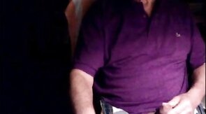 Grandpa Strokes His Small Cock