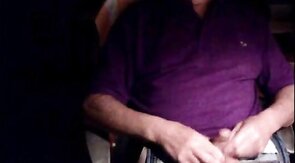 Grandpa Strokes His Small Cock