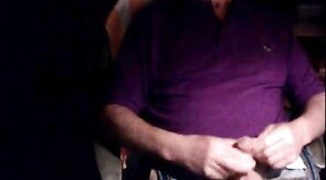 Grandpa Strokes His Small Cock