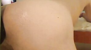 Fisting my gaping asshole with a big sex toy