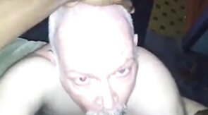 Black Bear Cub Takes on Daddy