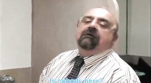 Hot Grandpa Bathroom Hookup