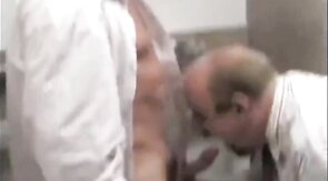 Hot Grandpa Bathroom Hookup