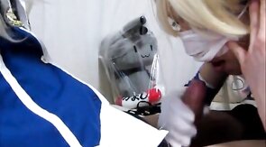 Asian Crossdresser Blowjob and Sex Toy Fun