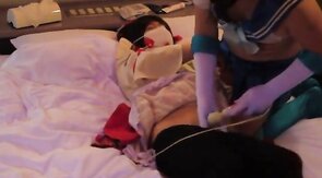 Asian Crossdressers Give a Helping Hand to Each Other