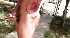Twink's Outdoor Handjob Caught on Webcam