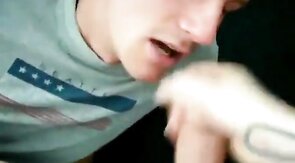 Twink Gets a Mouthful of Cum from Big Cock