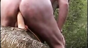 Outdoor Anal Fun with Sex Toys for Amateur Bear Couple