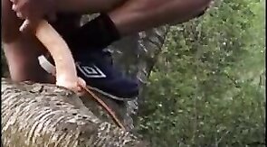 Outdoor Anal Fun with Sex Toys for Amateur Bear Couple