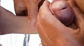 Daddies and Twinks: Handjobs on the Beach