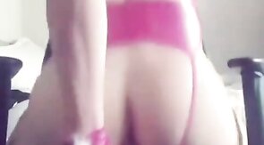 Sissy Reverse Hand Cumshoot 2: Amateur Bareback Crossdresser