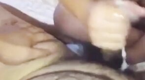 Messy Fun: Asian Chub Gives Bear a Handjob