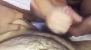 Messy Fun: Asian Chub Gives Bear a Handjob