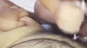 Messy Fun: Asian Chub Gives Bear a Handjob