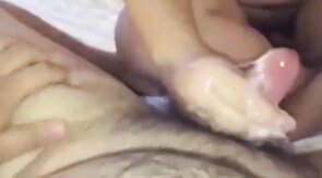 Messy Fun: Asian Chub Gives Bear a Handjob