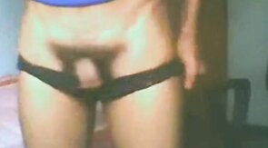 Skinny Asian Sri Lankan Guy Strips on Webcam