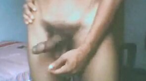 Skinny Asian Sri Lankan Guy Strips on Webcam