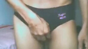 Skinny Asian Sri Lankan Guy Strips on Webcam