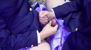 Asian Crossdressers Mutual Masturbation and Cum