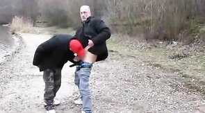 Bareback Boning in the Brisk Outdoors with Horny Amateurs