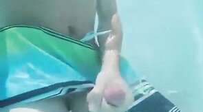 Public Pool Masturbation Caught on Tape